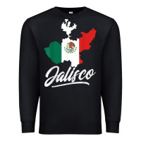 Black Mexico Jalisco Mexican Flag Gift Premium Sweatshirt - trangStudio
