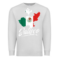 Dove Grey Mexico Jalisco Mexican Flag Gift Premium Sweatshirt - trangStudio