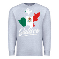 Heather Grey Mexico Jalisco Mexican Flag Gift Premium Sweatshirt - trangStudio