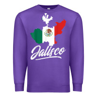 Purple Mexico Jalisco Mexican Flag Gift Premium Sweatshirt - trangStudio