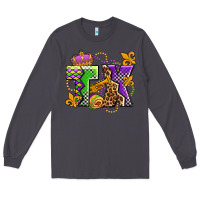 Smoke texas mardi gras olivia Long Sleeve Tee - OliviaCreatesArt