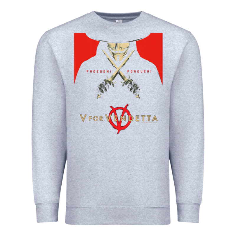 V For Vendetta Freedom Forever Premium Sweatshirt by trangStudio | Teevron