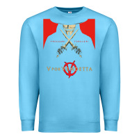 Ocean Blue V For Vendetta Freedom Forever Premium Sweatshirt - trangStudio