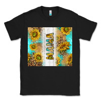 Black western mother's day mama with turquoise and sunflowers and leopard tu Classic Tee - TumblerDesignByShophia