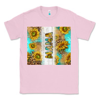 Bubblegum Pink western mother's day mama with turquoise and sunflowers and leopard tu Classic Tee - TumblerDesignByShophia