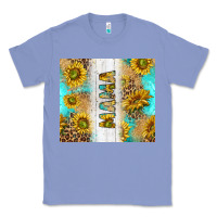 Colony Blue western mother's day mama with turquoise and sunflowers and leopard tu Classic Tee - TumblerDesignByShophia
