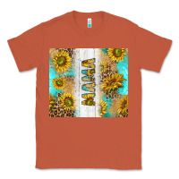 Copper western mother's day mama with turquoise and sunflowers and leopard tu Classic Tee - TumblerDesignByShophia
