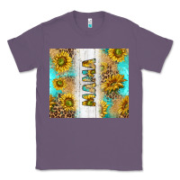 Lavender western mother's day mama with turquoise and sunflowers and leopard tu Classic Tee - TumblerDesignByShophia