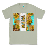 Matcha western mother's day mama with turquoise and sunflowers and leopard tu Classic Tee - TumblerDesignByShophia