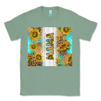 Sage western mother's day mama with turquoise and sunflowers and leopard tu Classic Tee - TumblerDesignByShophia