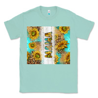Seafoam western mother's day mama with turquoise and sunflowers and leopard tu Classic Tee - TumblerDesignByShophia