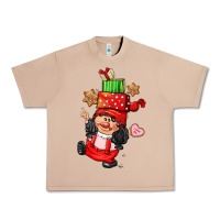 Cute Christmas Girl Gnome Urban Heavy Tee | Teevron