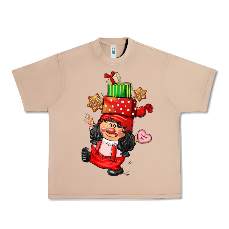Cute Christmas Girl Gnome Urban Heavy Tee by CowGirlArtShop | Teevron