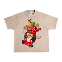 French Oak cute christmas girl gnome Urban Heavy Tee - CowGirlArtShop