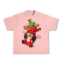 Salmon cute christmas girl gnome Urban Heavy Tee - CowGirlArtShop