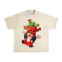 Sandshell cute christmas girl gnome Urban Heavy Tee - CowGirlArtShop