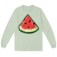 Matcha watermelon sliece Long Sleeve Tee - Jasminsmagicworld