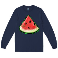 Navy watermelon sliece Long Sleeve Tee - Jasminsmagicworld