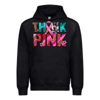 Black think pink cancer ribbon Urban Hoodie - AdoDesignShop