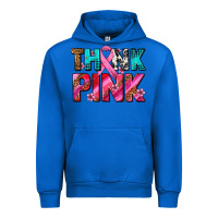 Cobalt think pink cancer ribbon Urban Hoodie - AdoDesignShop