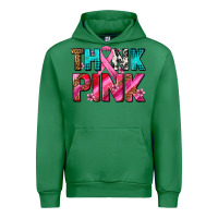 Emerald think pink cancer ribbon Urban Hoodie - AdoDesignShop