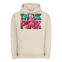 Pigment French Oak think pink cancer ribbon Urban Hoodie - AdoDesignShop