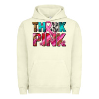 Pigment Pistachio think pink cancer ribbon Urban Hoodie - AdoDesignShop