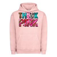Pigment Salmon think pink cancer ribbon Urban Hoodie - AdoDesignShop
