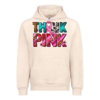 Sandshell think pink cancer ribbon Urban Hoodie - AdoDesignShop
