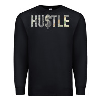 Black Hustle 100 Dollar Bill Christmas Gift entrepreneur Premium Sweatshirt - trangStudio