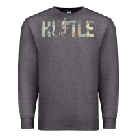 Charcoal Heather Hustle 100 Dollar Bill Christmas Gift entrepreneur Premium Sweatshirt - trangStudio