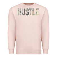 Pale Pink Hustle 100 Dollar Bill Christmas Gift entrepreneur Premium Sweatshirt - trangStudio