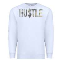 White Hustle 100 Dollar Bill Christmas Gift entrepreneur Premium Sweatshirt - trangStudio