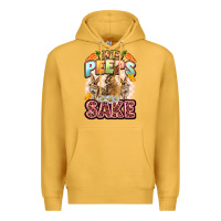 Mustard Oh for peeps sake Easter Day Premium Hoodie - LillyAllenDesigns