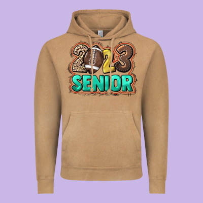 2023 Senior Football Vintage Hoodie Designed By Howdyjamesfarm