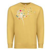 Antique Gold Womens Funny Dandelion Books Gift For Reading Lover Women Girls V-Neck Premium Sweatshirt - trangStudio