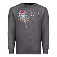 Charcoal Heather Womens Funny Dandelion Books Gift For Reading Lover Women Girls V-Neck Premium Sweatshirt - trangStudio