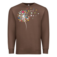 Chestnut Womens Funny Dandelion Books Gift For Reading Lover Women Girls V-Neck Premium Sweatshirt - trangStudio