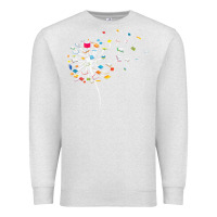 Oatmeal Heather Womens Funny Dandelion Books Gift For Reading Lover Women Girls V-Neck Premium Sweatshirt - trangStudio
