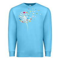Ocean Blue Womens Funny Dandelion Books Gift For Reading Lover Women Girls V-Neck Premium Sweatshirt - trangStudio