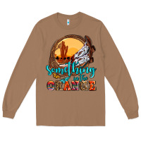 Toasted Coconut something in the orange olivia Long Sleeve Tee - OliviaCreatesArt