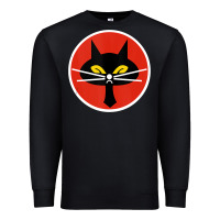 Black black cat squadron taiwanese u 2 spy plane emblem gift tank top Premium Sweatshirt - trangStudio