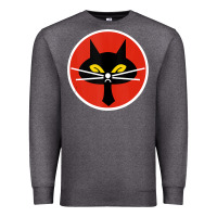 Charcoal Heather black cat squadron taiwanese u 2 spy plane emblem gift tank top Premium Sweatshirt - trangStudio