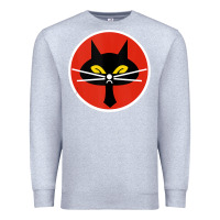 Heather Grey black cat squadron taiwanese u 2 spy plane emblem gift tank top Premium Sweatshirt - trangStudio