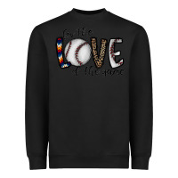 Black for the love of the game baseball Heavyweight Sweatshirt - CowhideDigitalArt