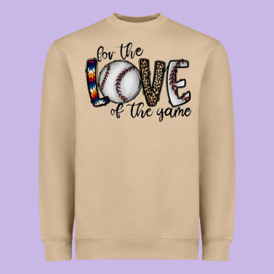 For The Love Of The Game Baseball Heavyweight Sweatshirt Designed By Cowhidedigitalart