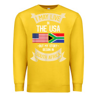 Lemon South Africa American Flag USA South African Roots Gifts Premium Sweatshirt - trangStudio