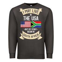 Smoke South Africa American Flag USA South African Roots Gifts Premium Sweatshirt - trangStudio