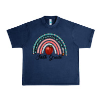 Navy sixth grade rainbow Urban Heavy Tee - RanaPortraitStore