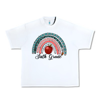 White sixth grade rainbow Urban Heavy Tee - RanaPortraitStore